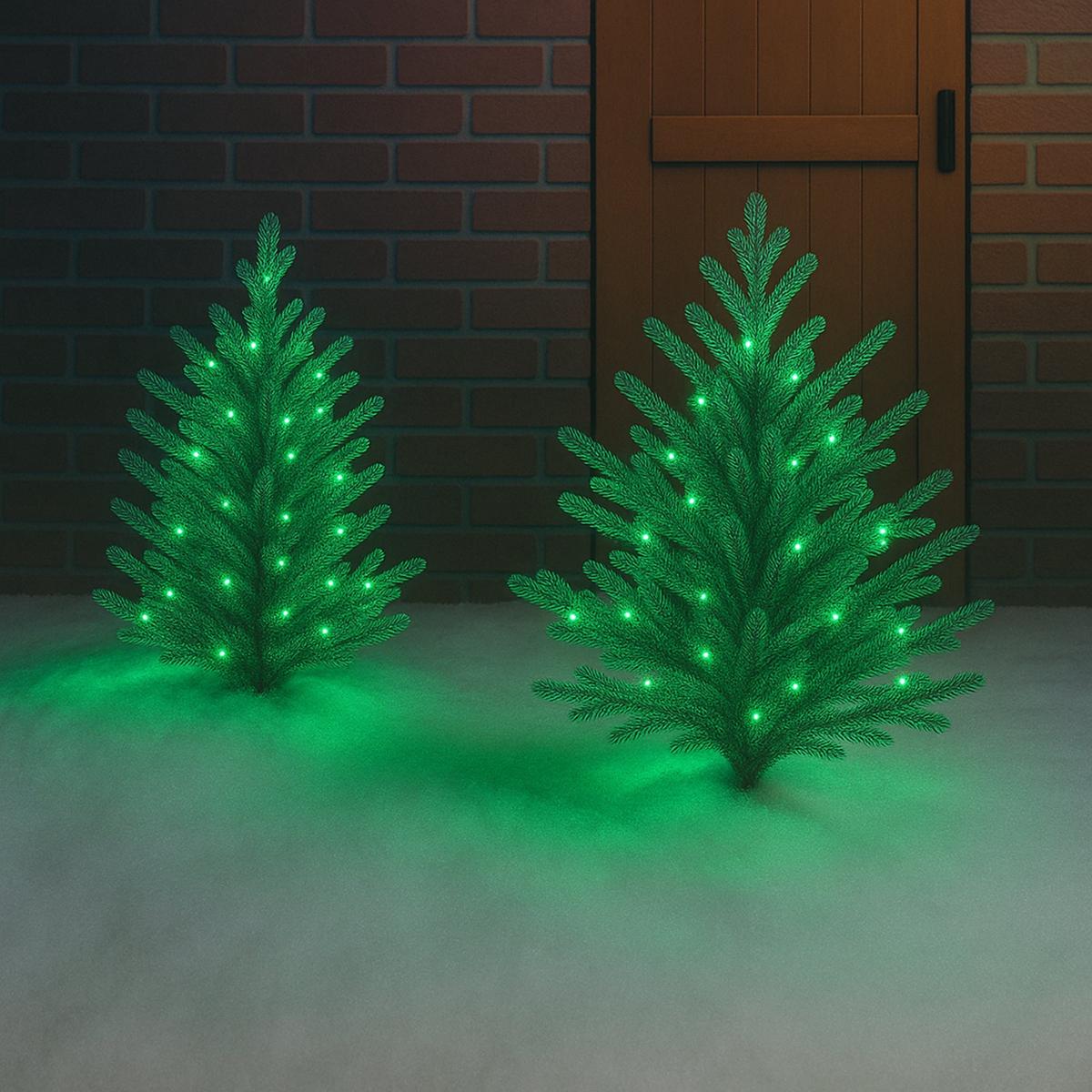 Lexi Lighting 300 LED Connectable Coloured Cable String Christmas Lights Green