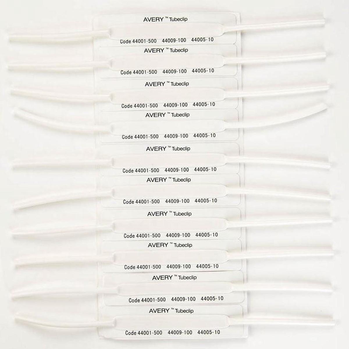 Avery 44006 Tubeclip Fasteners Self Adhesive Base Only Pack 100 Tube Clip