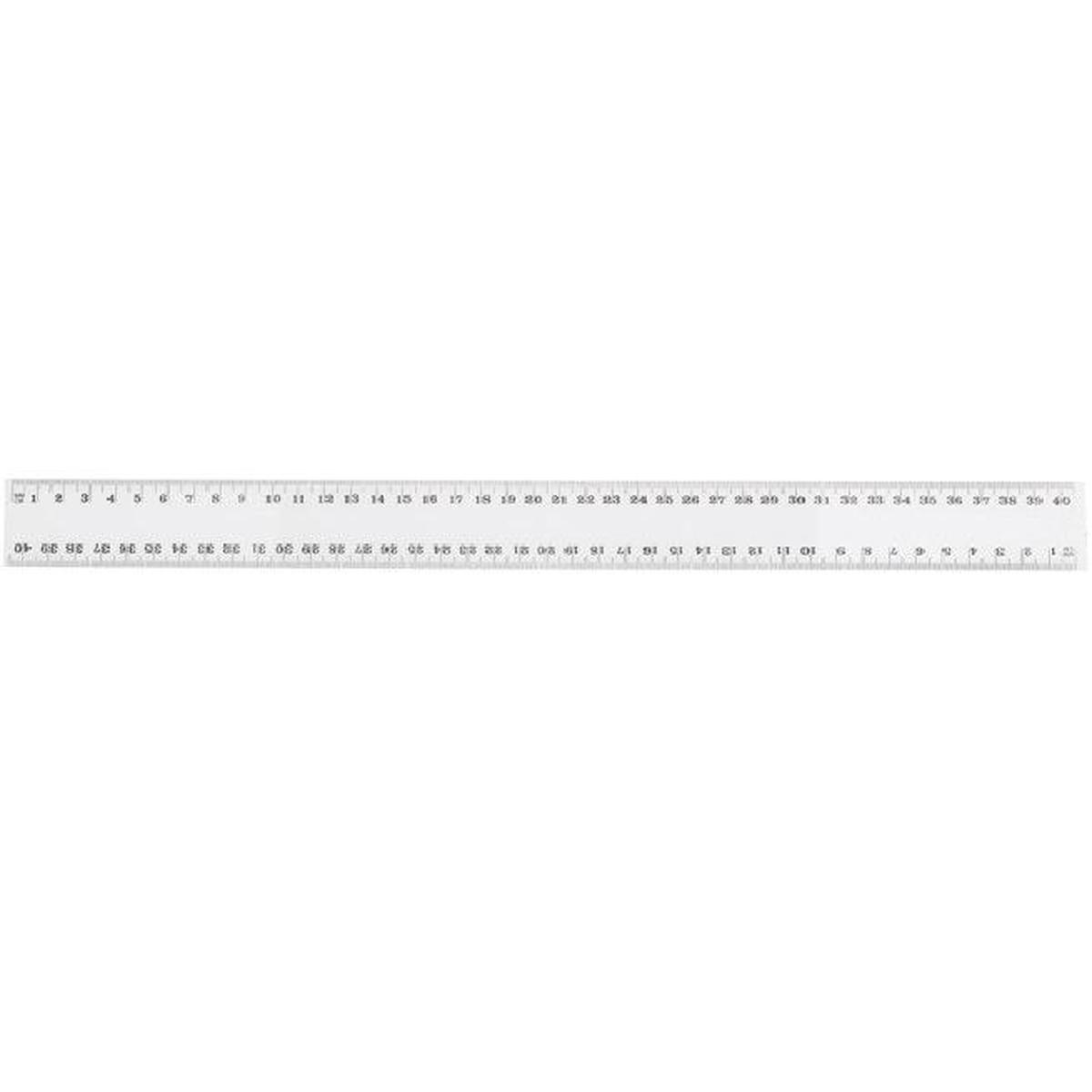 Celco Plastic Ruler 400mm 40cm Clear Pack 36