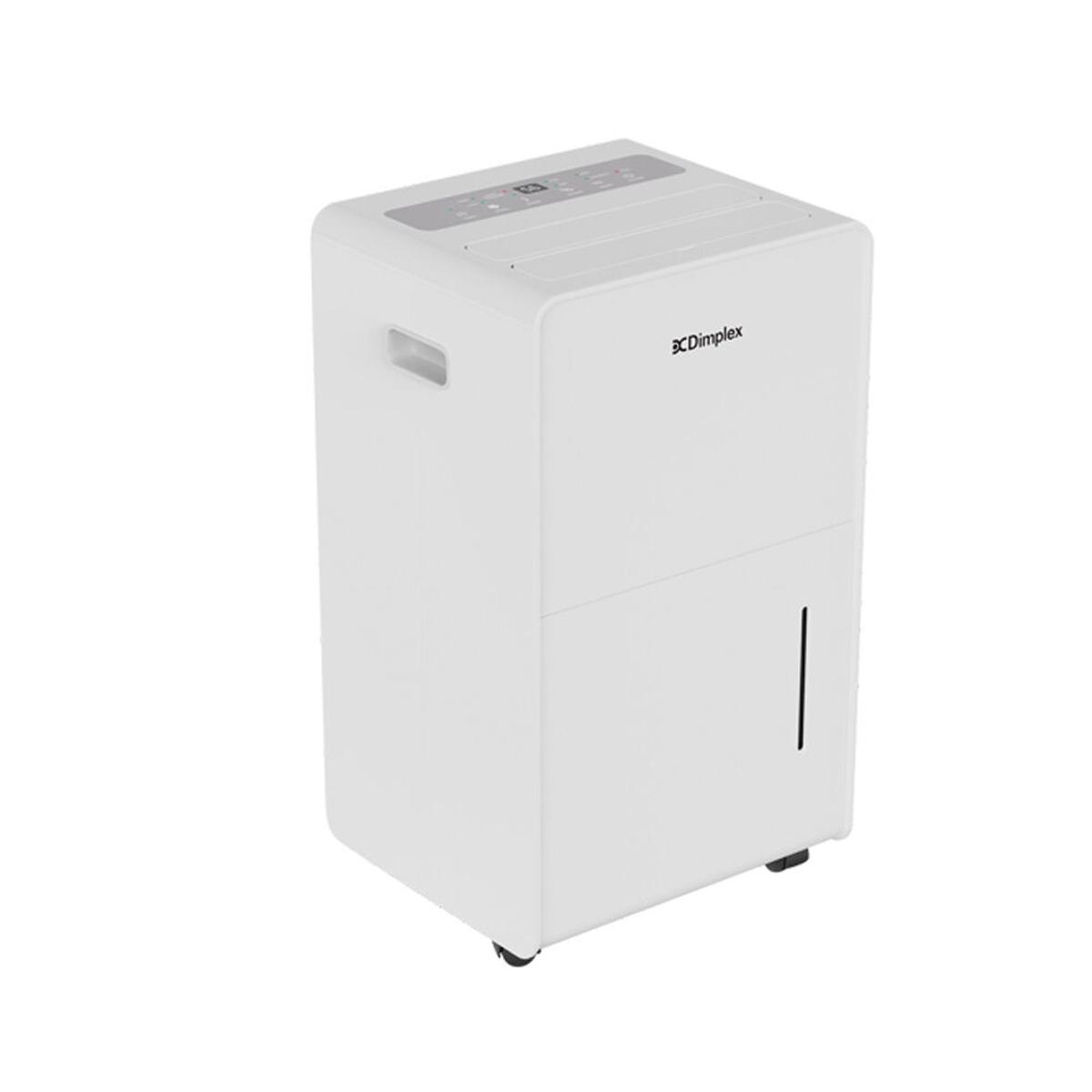 Dimplex 20L Portable Dehumidifier (4L Tank | 2 Speeds) White