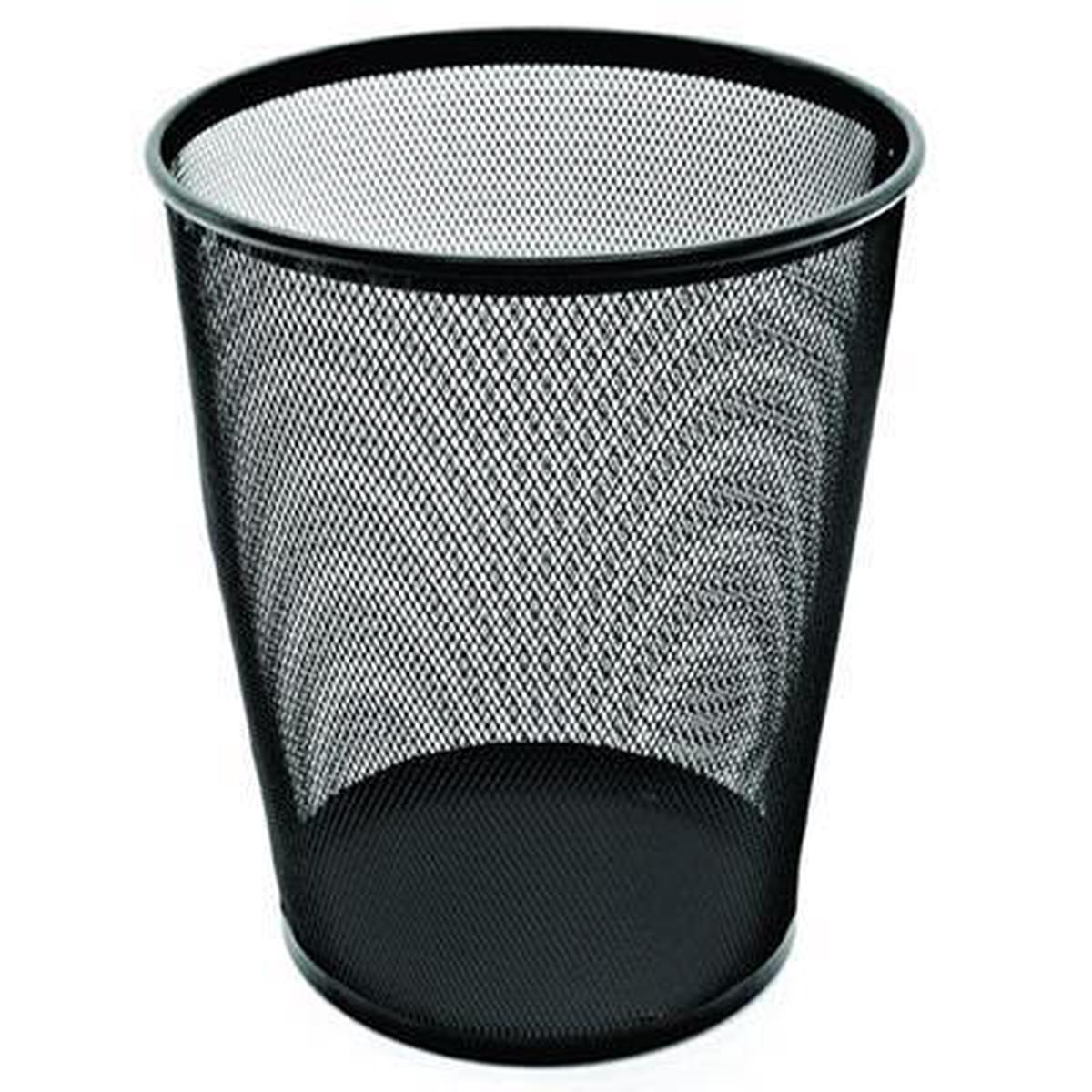 Esselte Metal Mesh Waste Bin 19 Litre Black