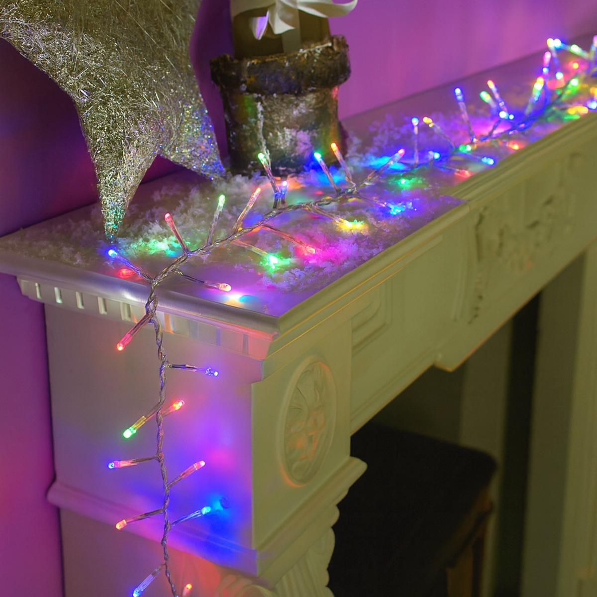 Lexi Lighting 2000 LED Connectable Cluster String Christmas Lights Multicolour