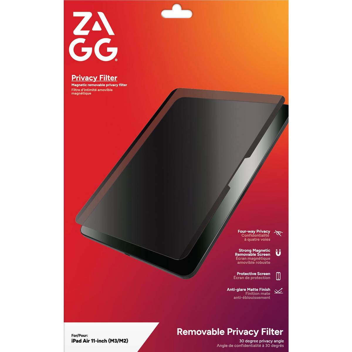 ZAGG Removable 4-Way Privacy Filter for Apple iPad Air 11" (M3/M2)