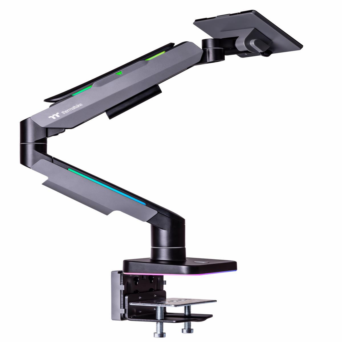 Thermaltake Gaming Gas Spring Single RGB Monitor Arm (Fits 17"- 49")