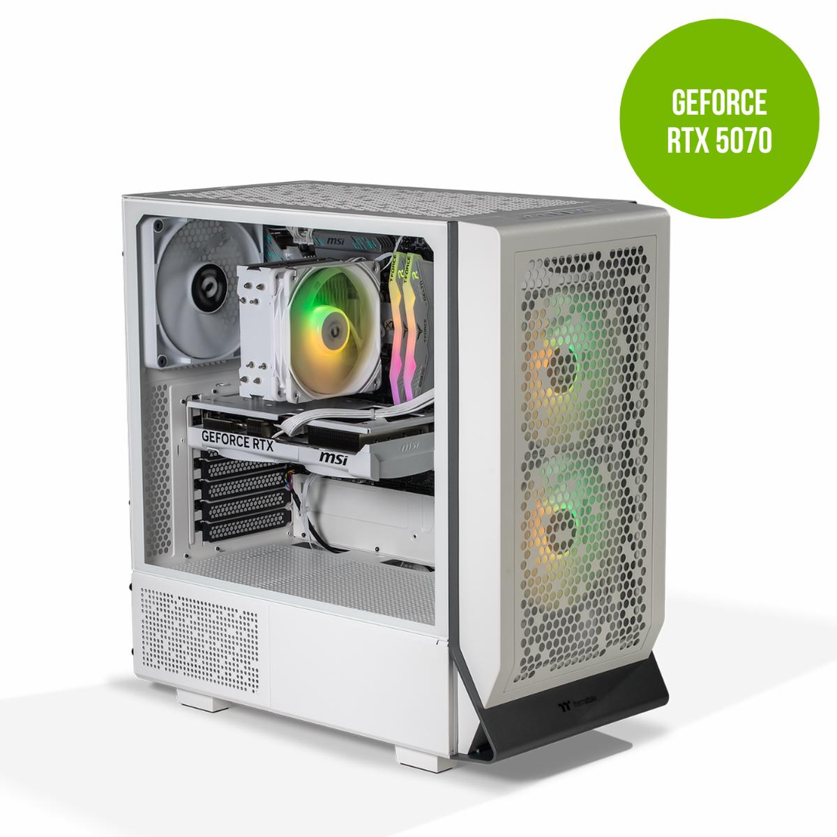 Thermaltake Infinity PRO V6 SNOW Gaming Desktop (RTX 5070)