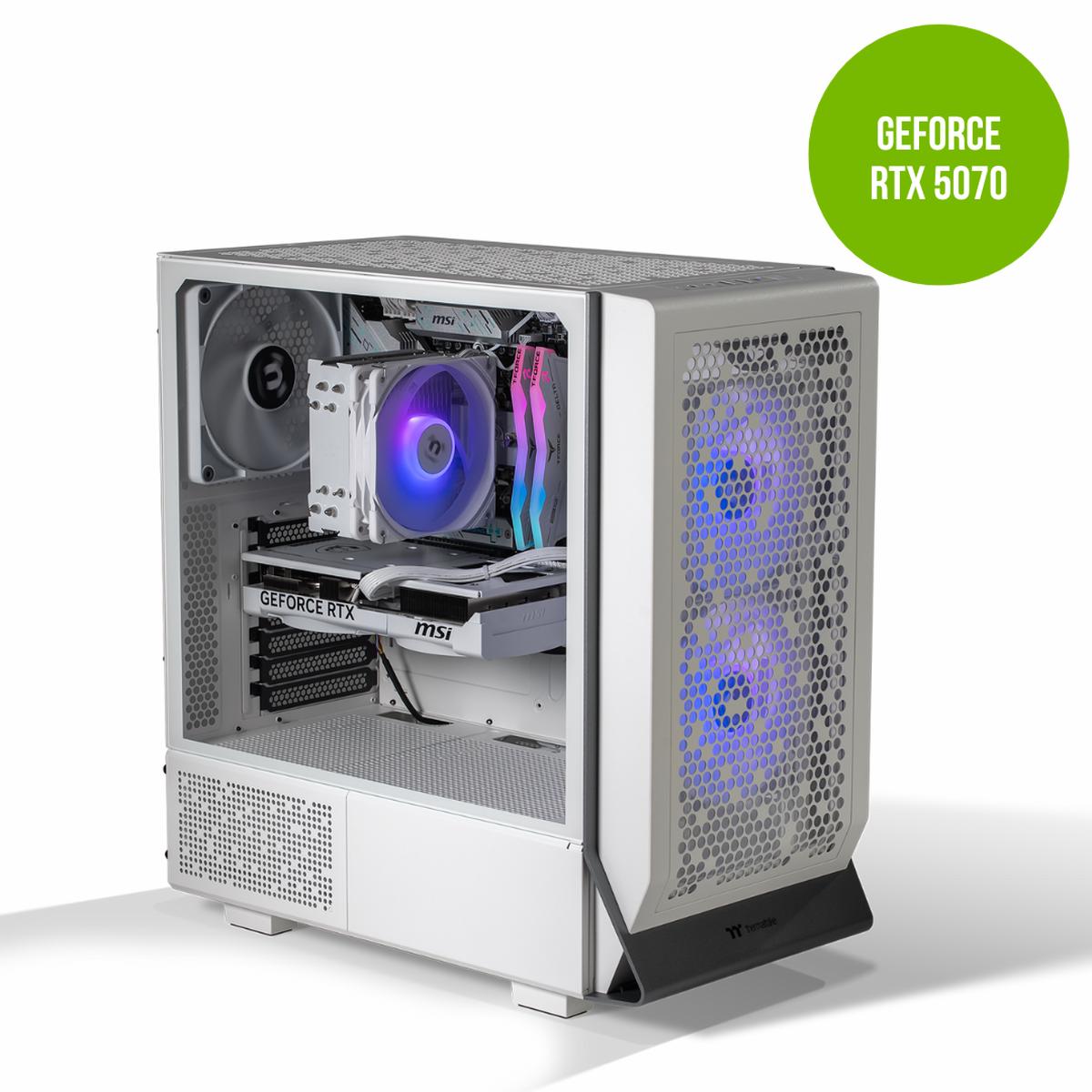 Thermaltake Infinity PRO V6 SNOW Gaming PC Ryzen 5 RTX 5070
