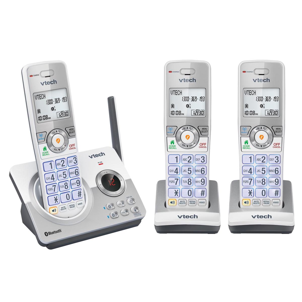 VTech 22150 3-handset DECT6.0 Cordless Phone with MobileConnect
