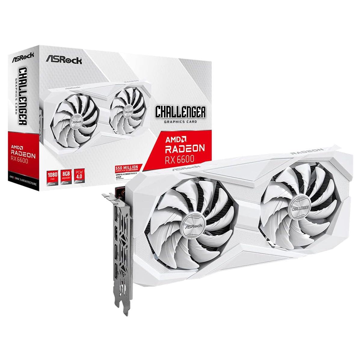 Asrock Radeon RX 6600 Challenger 8GB White