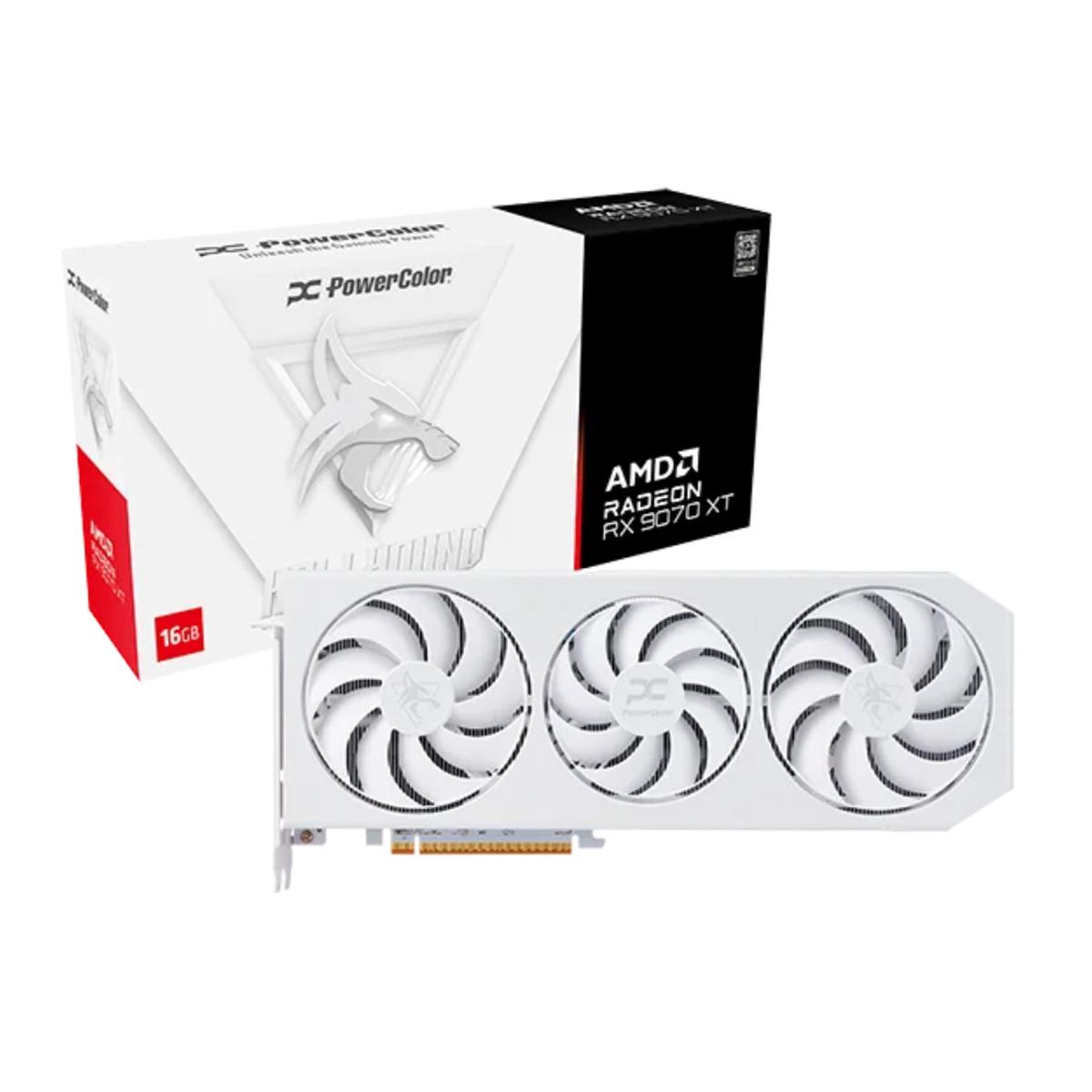 PowerColor Hellhound Radeon RX 9070 XT 16GB White