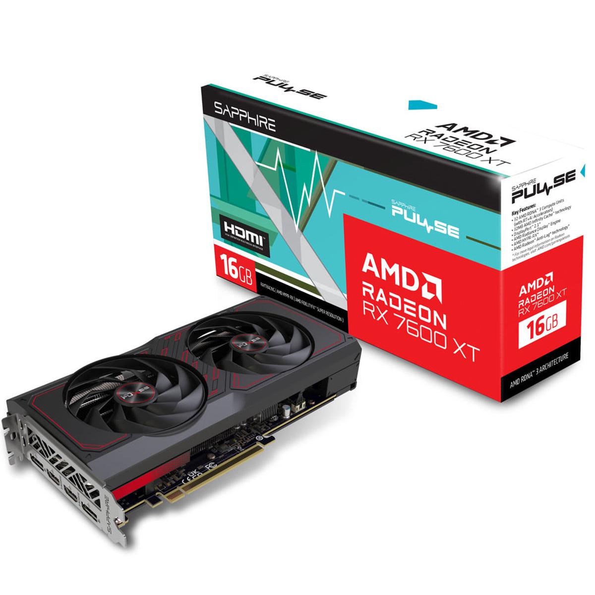 Sapphire Radeon RX 7600 Pulse OC 16GB