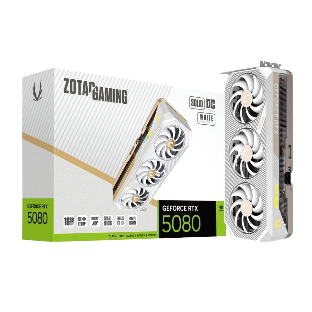 Zotac SOLID GeForce RTX 5080 OC 16GB White