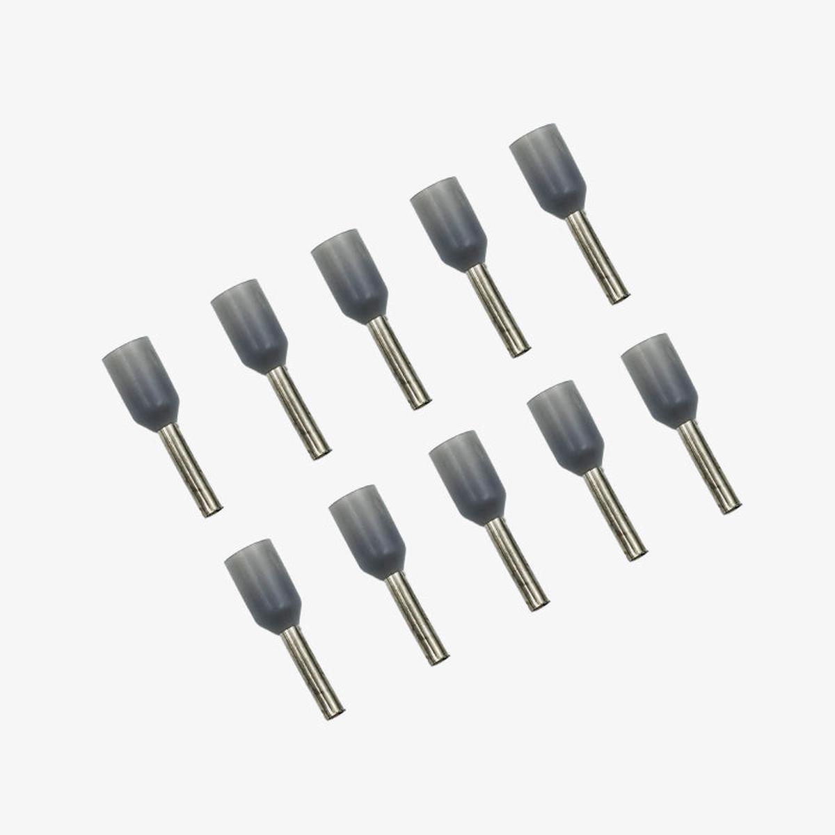 0.75 sqmm Insulated Terminal Ferrule End Lug (Pack of 10) Crimp Wire Lugs/End Sealing Lugs/Crimp Connectors/Tubular Lugs (E-7508)