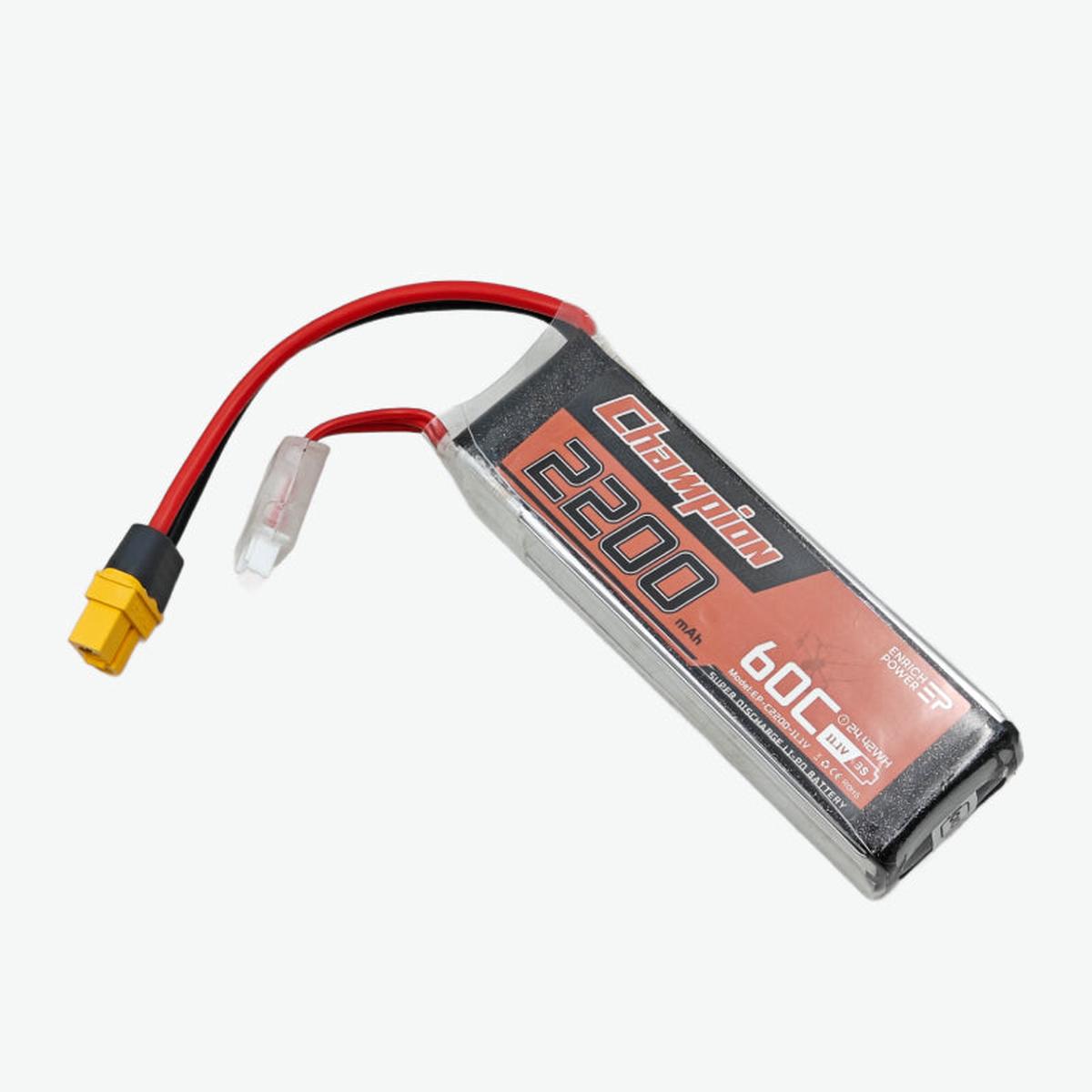 11.1V 2200mAh 3S 60C Rechargeable LiPo Battery