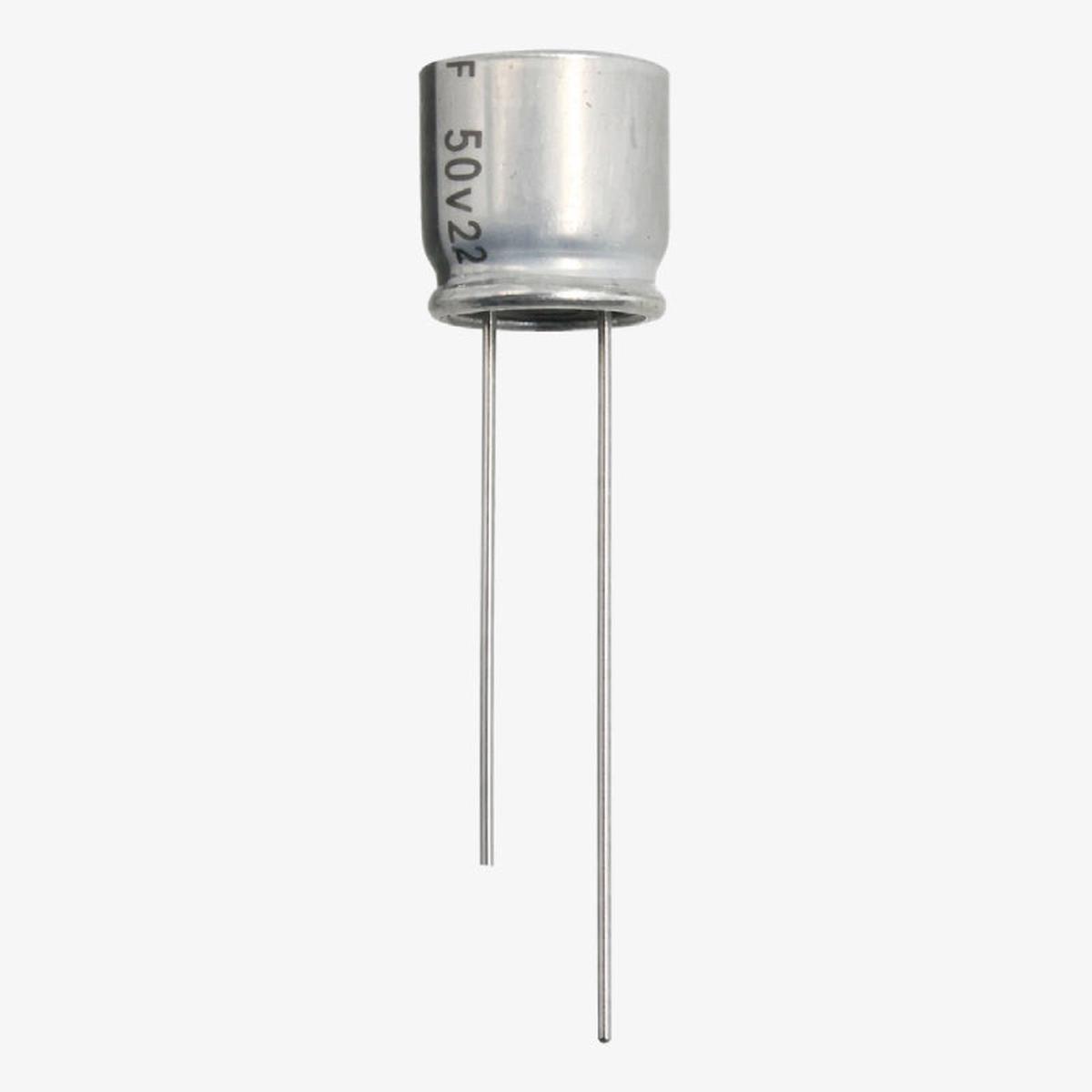 220uF 50V Radial Electrolytic Capacitor(AISHI) - Through Hole Package