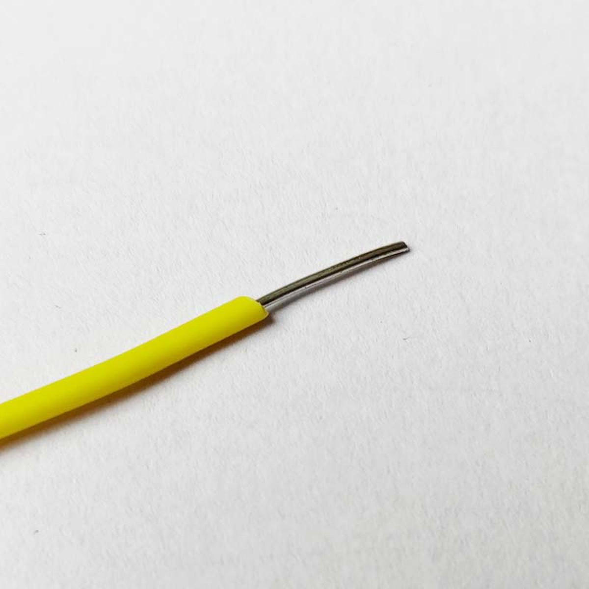 23AWG Multi Strand Breadboard Connecting Wire (Yellow - 1mtr)