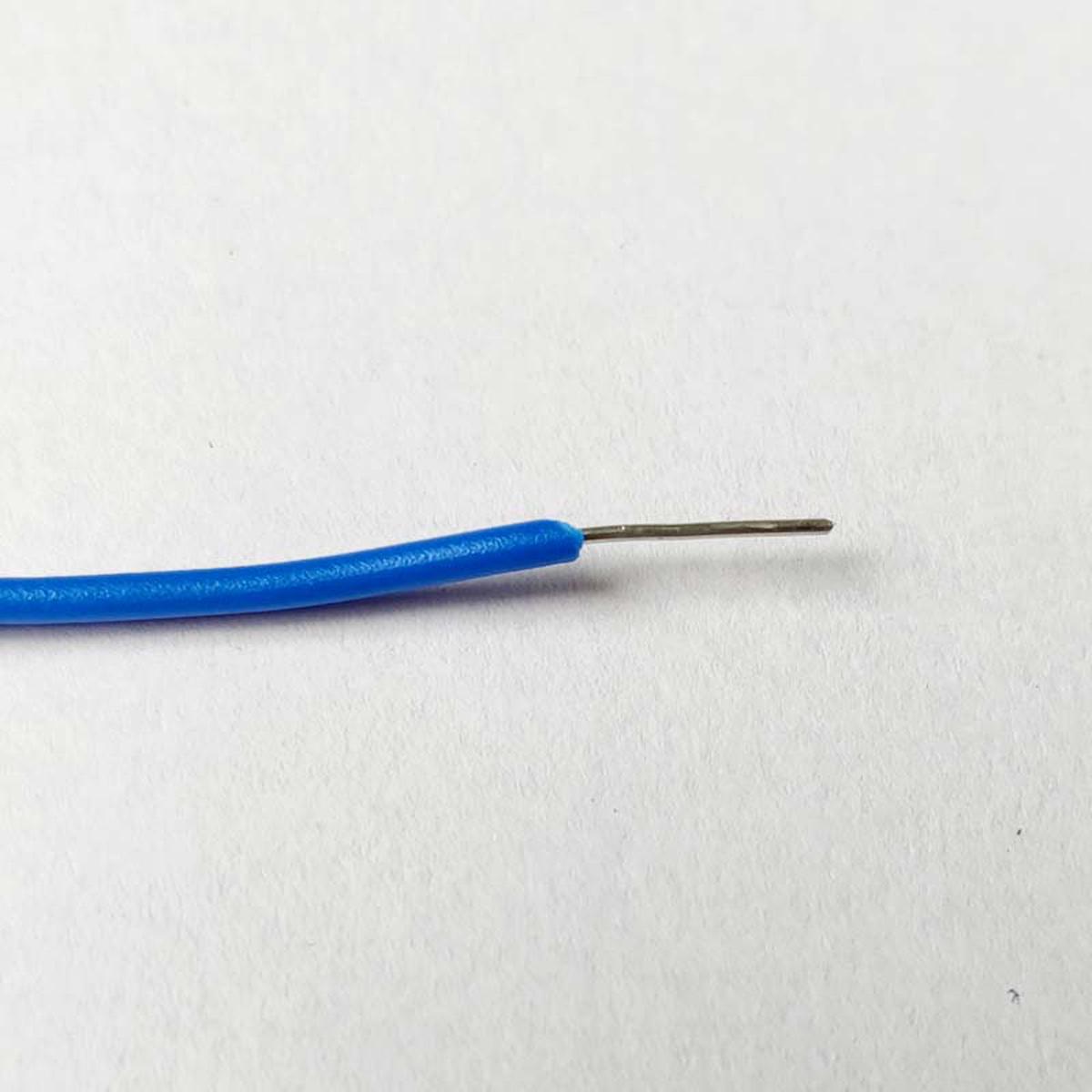 23AWG Single Strand Breadboard Connecting Wire (Blue - 1mtr)
