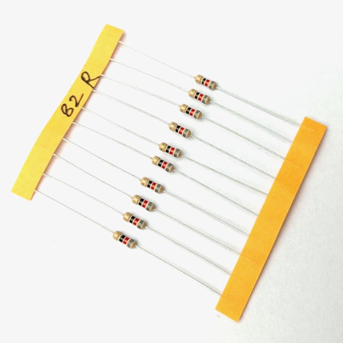 82 ohm, 1/4 Watt Resistor with 5% tolerance (Pack of 10)