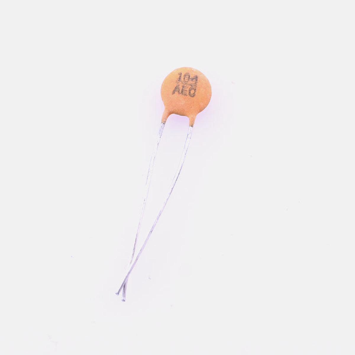 100000 pF (0.1uF) 50V Ceramic Capacitor (Pack of 5)