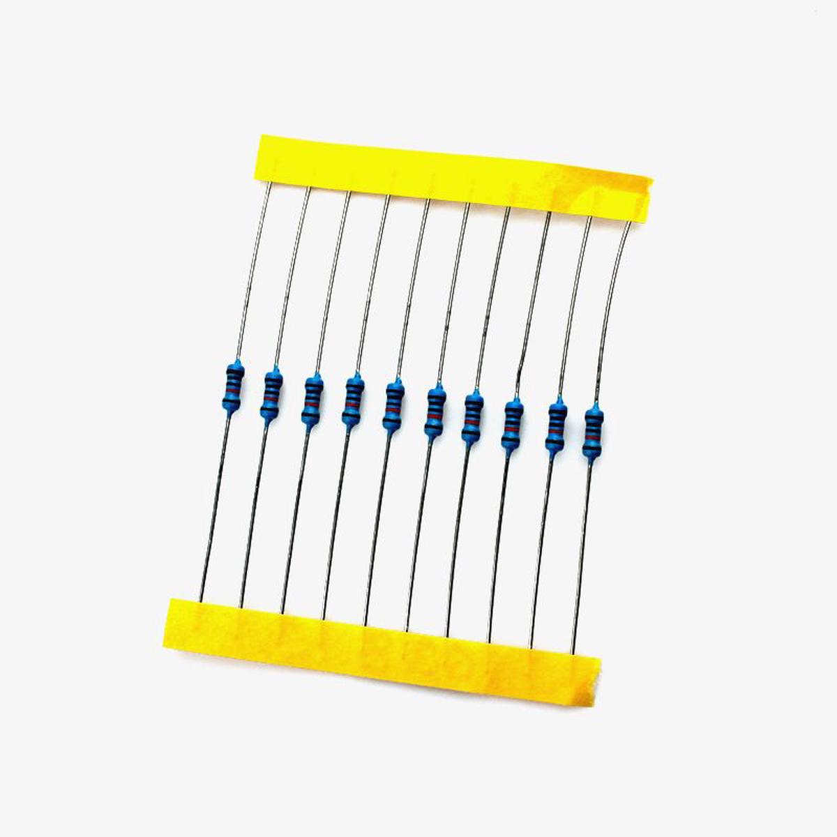 100K ohm, 1/4 Watt Resistor with 1% tolerance (Pack of 10)