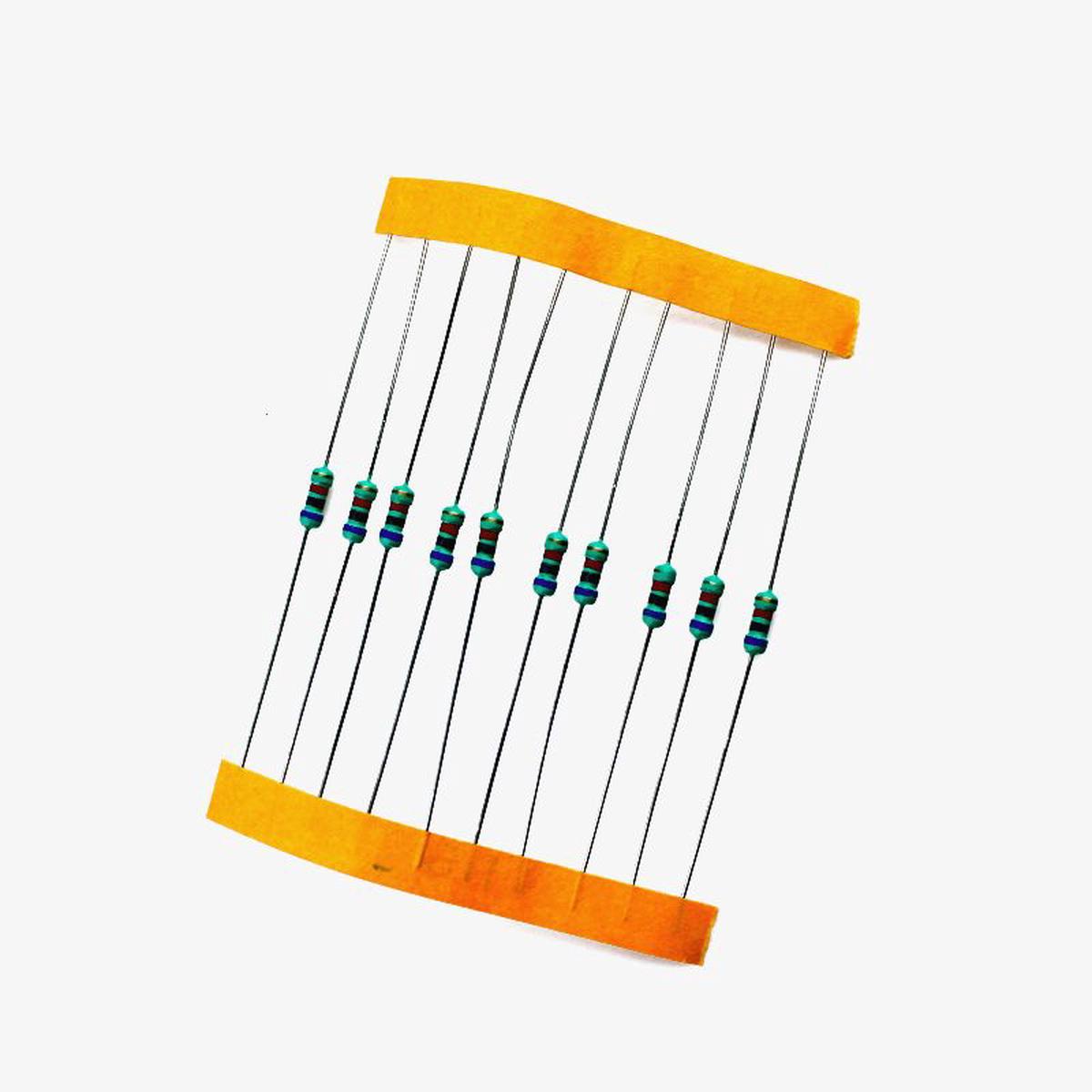 6.8K ohm, 1/4 Watt Resistor with 5% tolerance (Pack of 10)