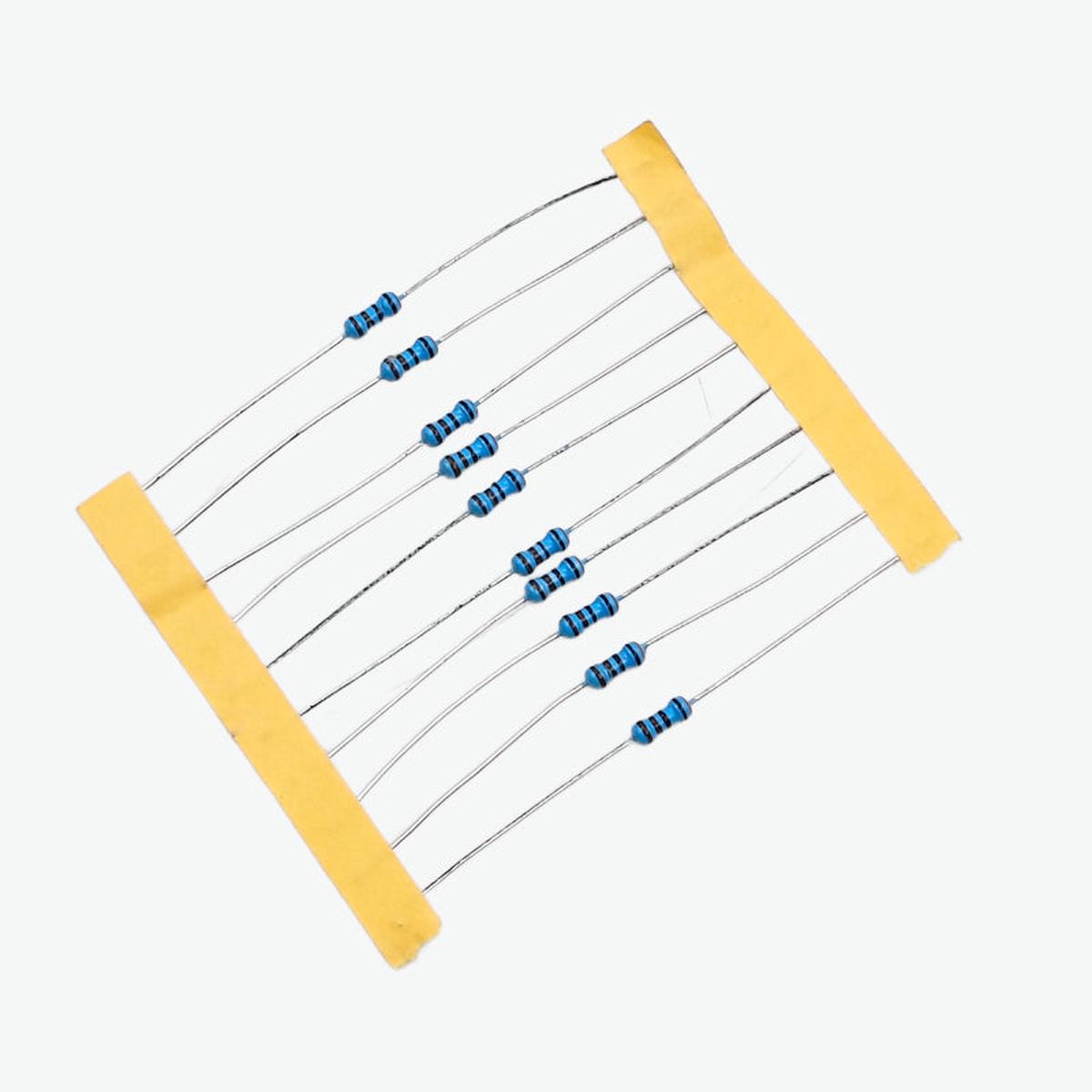 1 Ohm 1/4 Watt Resistor with 1% Tolerance (Pack of 10)