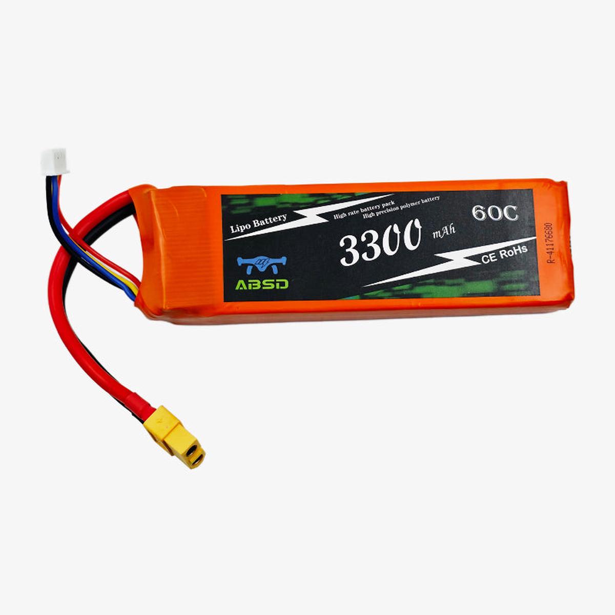 11.1V 3300mAh 3S 60C Lithium-Polymer Rechargeable Battery