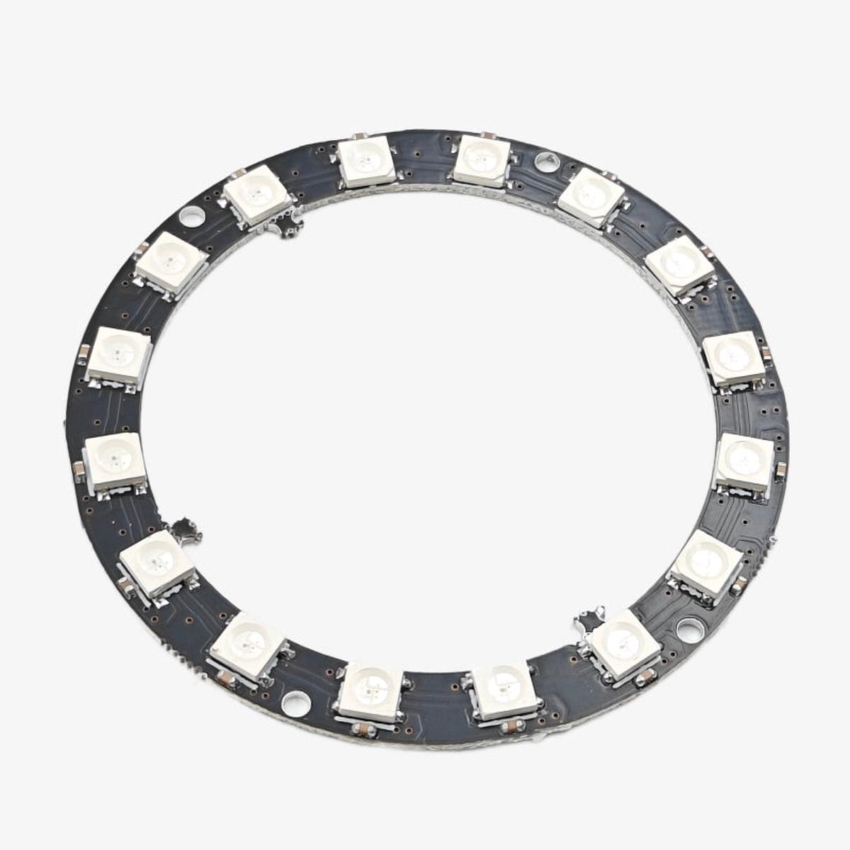 16-Bit WS2812B 5050 RGB LED Circular Full-Color Addressable Ring Light Development Board