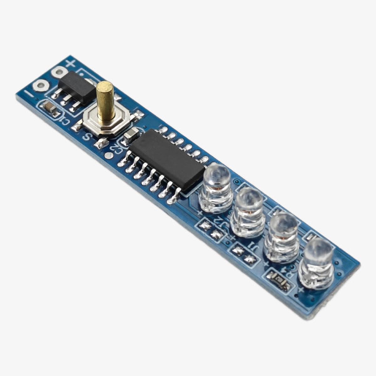 1S 18650 Lithium Battery Capacity Indicator Module - LED Level Tester