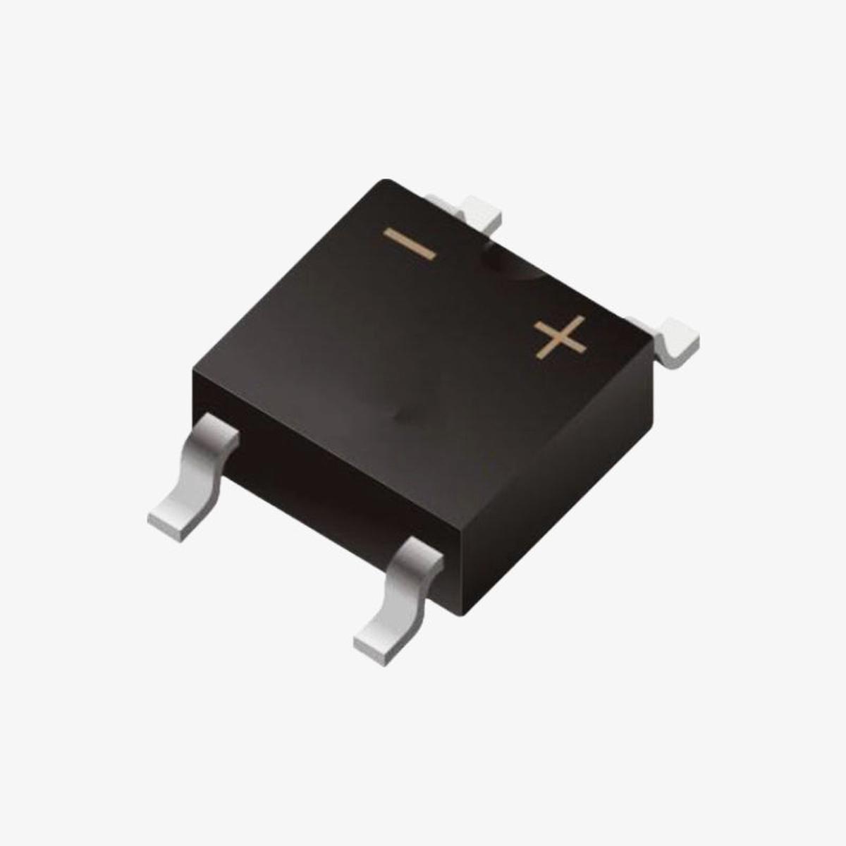 ABS10 1A 1000V Single Phase Bridge Rectifier Module - 4-Pin SMD Package (Pack of 10)