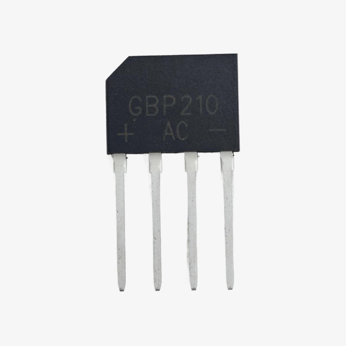 GBP210 2A 1000V Single Phase Bridge Rectifier Module - Axial 4-Lead Package