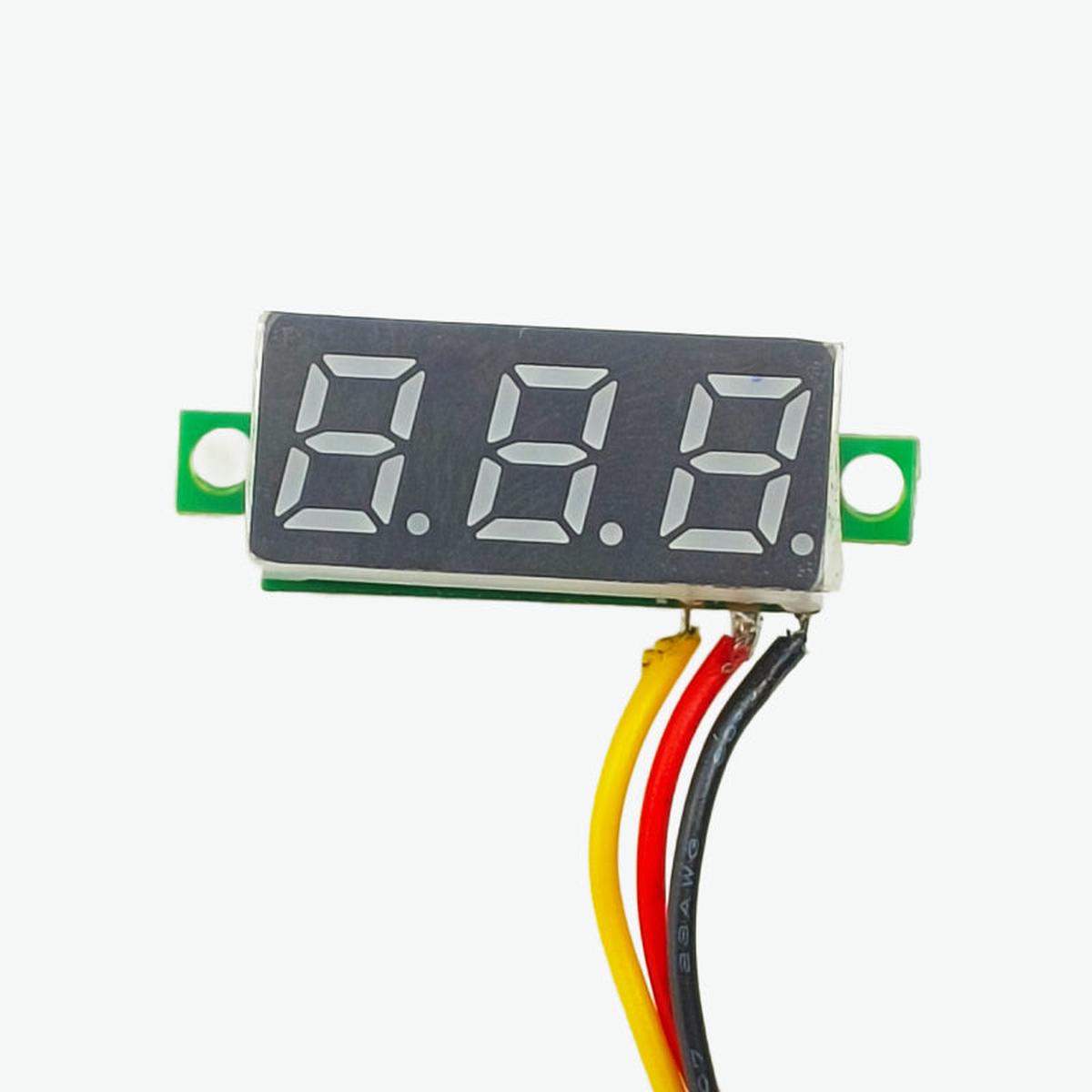 0.28 Inch 0-100V Three Wire DC Voltmeter