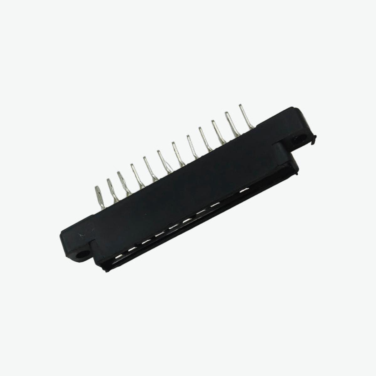 12 Contact Card Edge Connector (Black) - 3.96mm Pitch 5A 300V