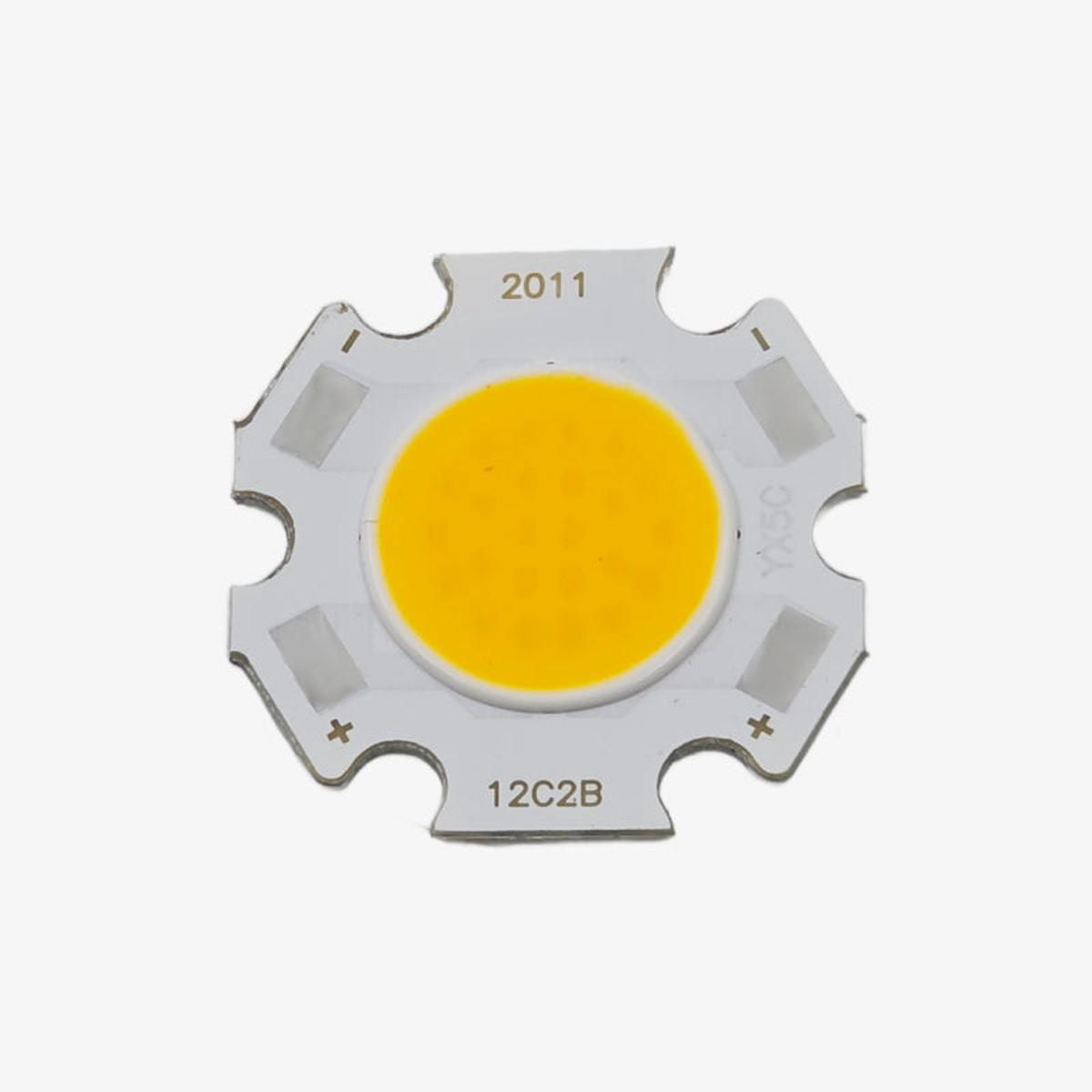 12W LED Chip - High Power Warm White Star COB Light 300mA