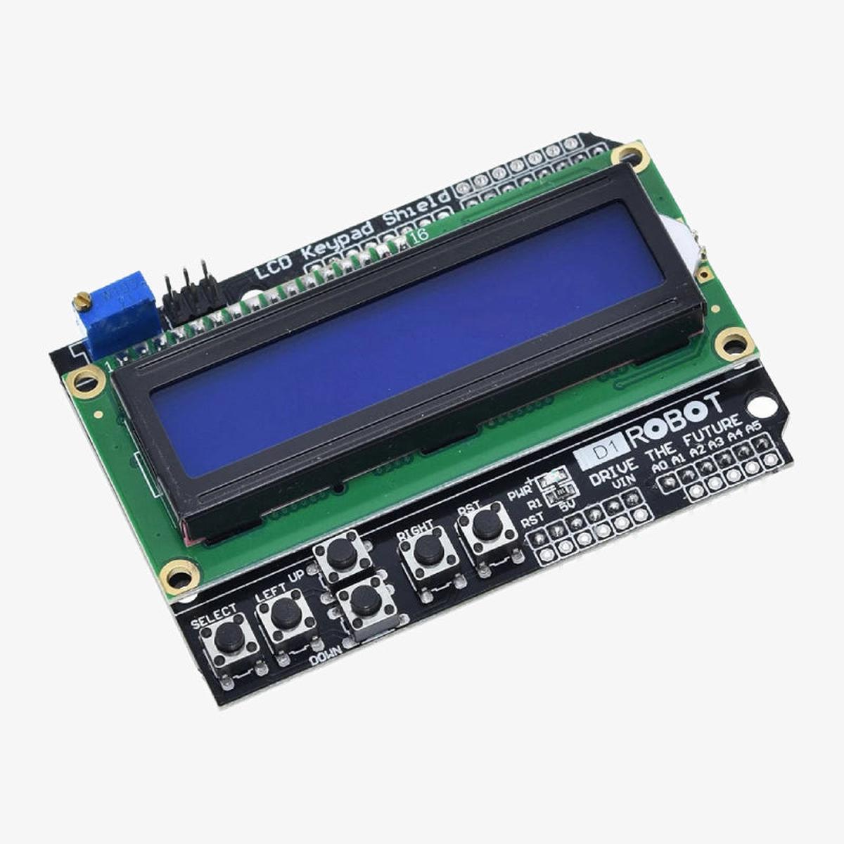 1602 LCD Board Keypad Arduino Shield with Blue Backlight