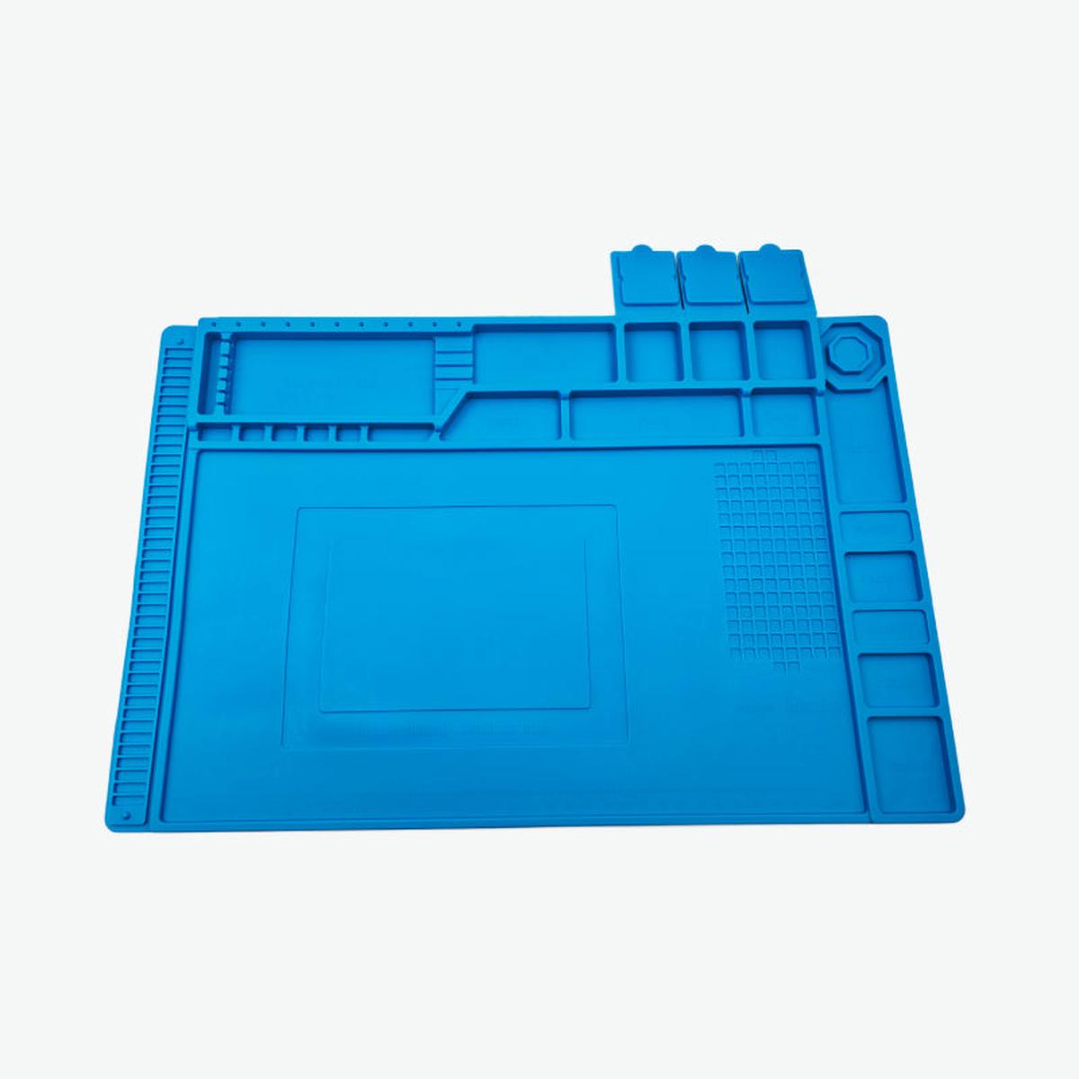 17.7 x 11.8 inch Heat Insulation Silicone Anti-Static, Magnetic Workbench Repair Mat