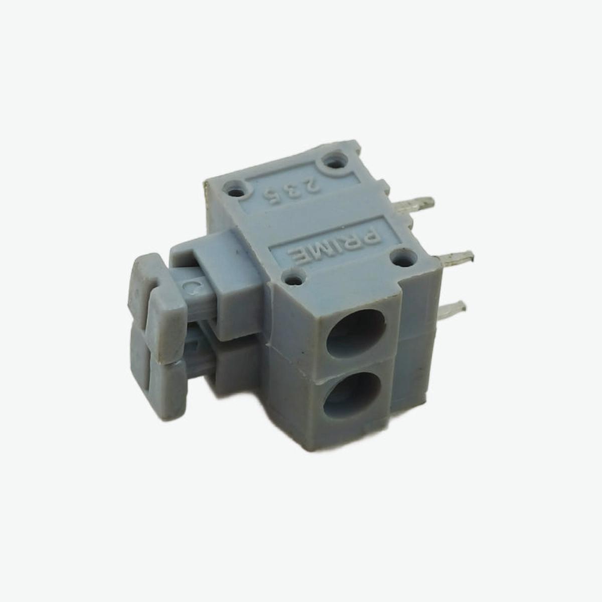 2 Pin Push Type PCB Connector Terminal Block - 5x5mm Pitch