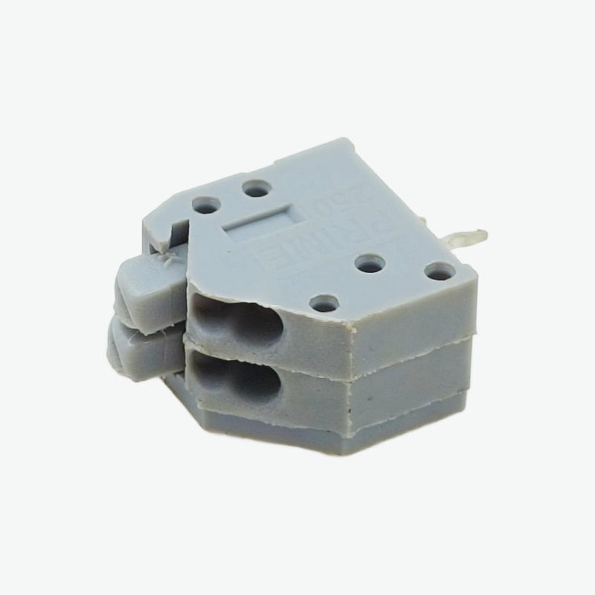 2 Pin Push Type Terminal Block Connector - 6A 250V AC (3.5mm  5mm Pitch)
