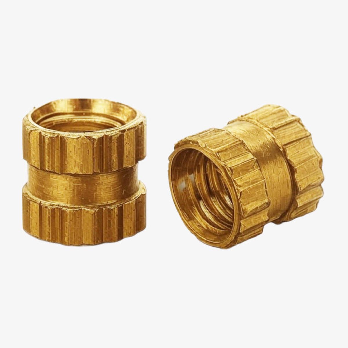 M3x4x4.2mm Brass Heat Set Threaded Round Insert Nut - 10 Pcs.