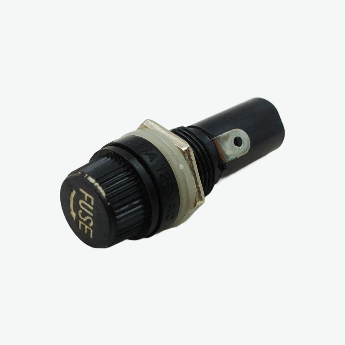 Screw-In Coin Slot Fuse Holder (6.332mm) - 10A 250V AC