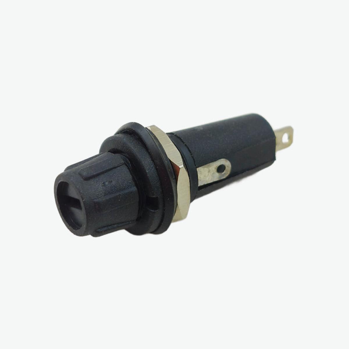 Screw-In Panel Mount Fuse Holder (520mm) - 6.3A 250V AC