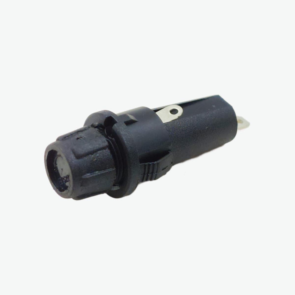 Snap-In Panel Mount Fuse Holder (520mm) - 6.3A 250V AC
