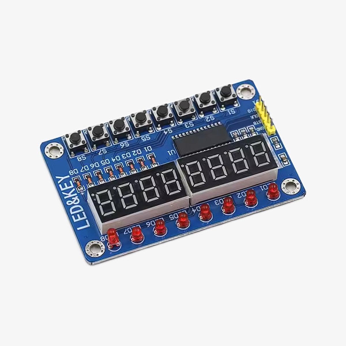 TM1638 8-Bit Button Digital LED Display Module