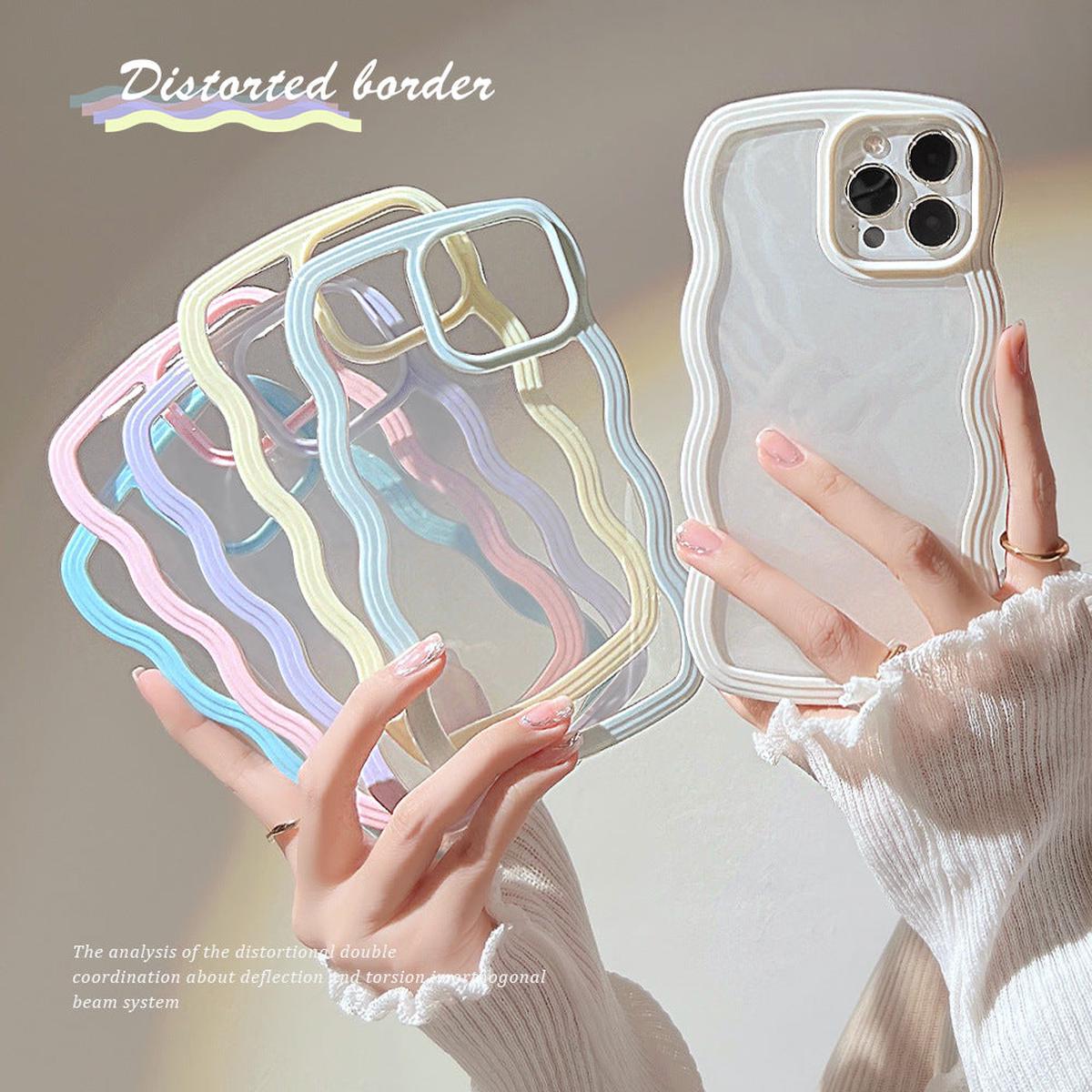 Wave Border Candy Color Phone Case