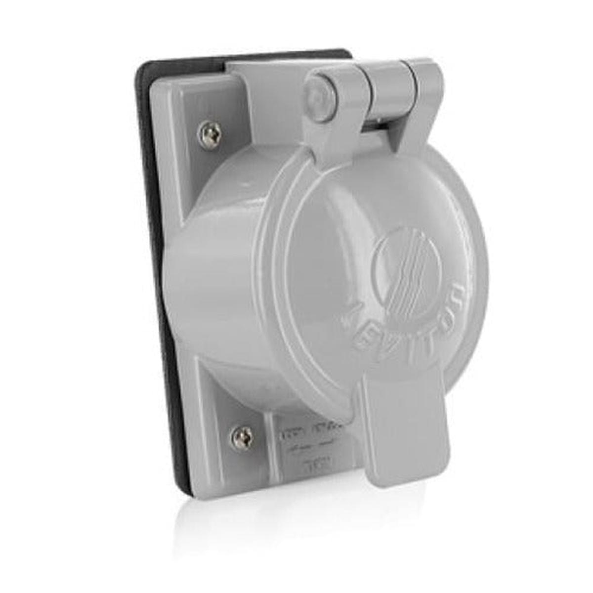 1-Gang Cover Plate 50A Single Receptacle For Wet Location