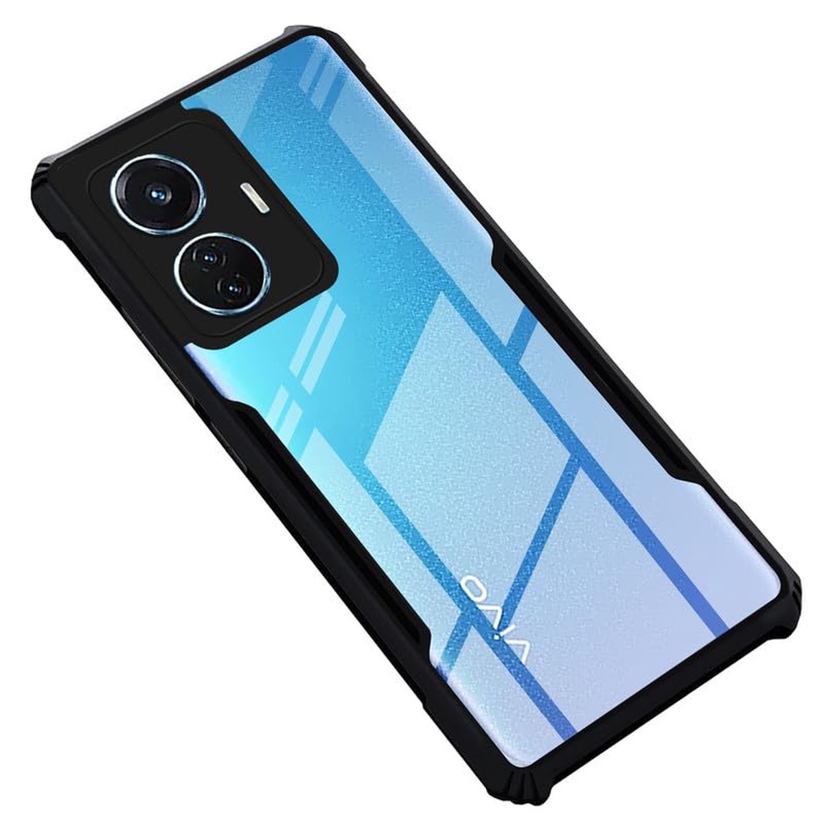 Premium Acrylic Transparent Back Cover for Vivo T1 44W