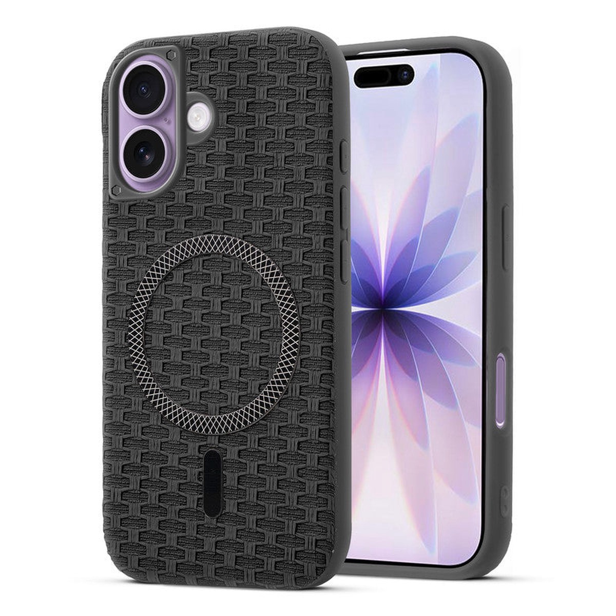 Rugged Silicone Grip Mobile Back Cover Case For Apple iPhone 17 With Wireless Charging Support Support