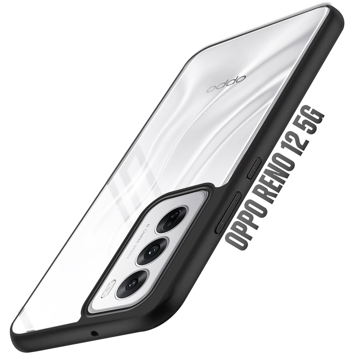 Soft Frame Clear Case For Oppo Reno 12 5G