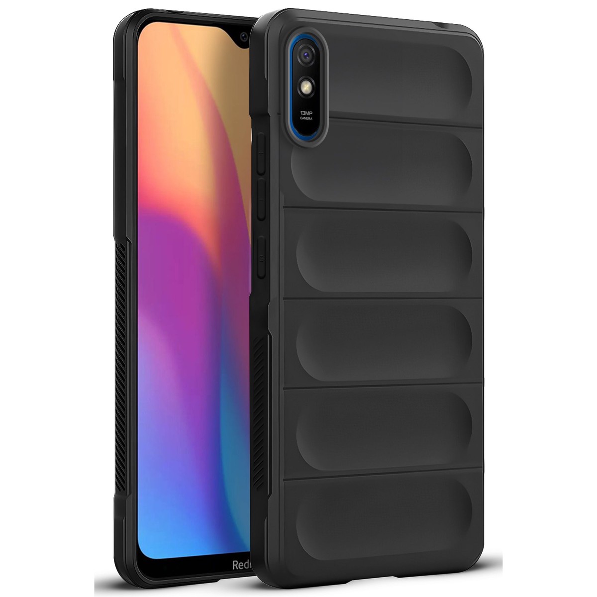 Soft Silicone Comfort Grip Back Cover Case For Redmi 9A