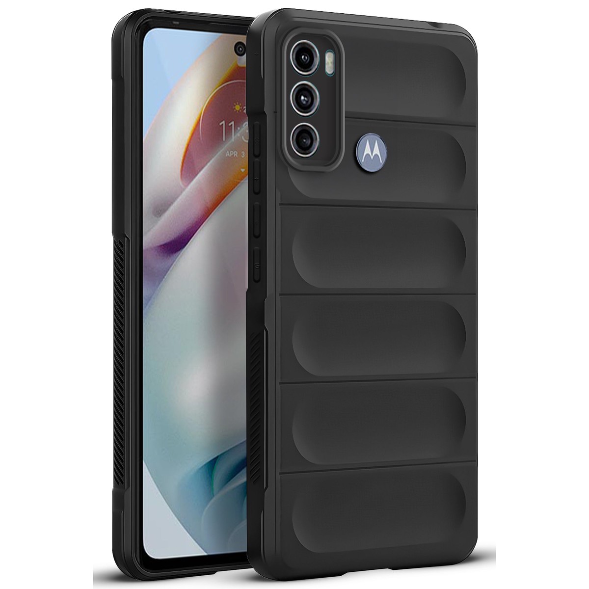 Soft Silicone Comfort Grip Back Cover Case For Motorola Moto G40 Fusion