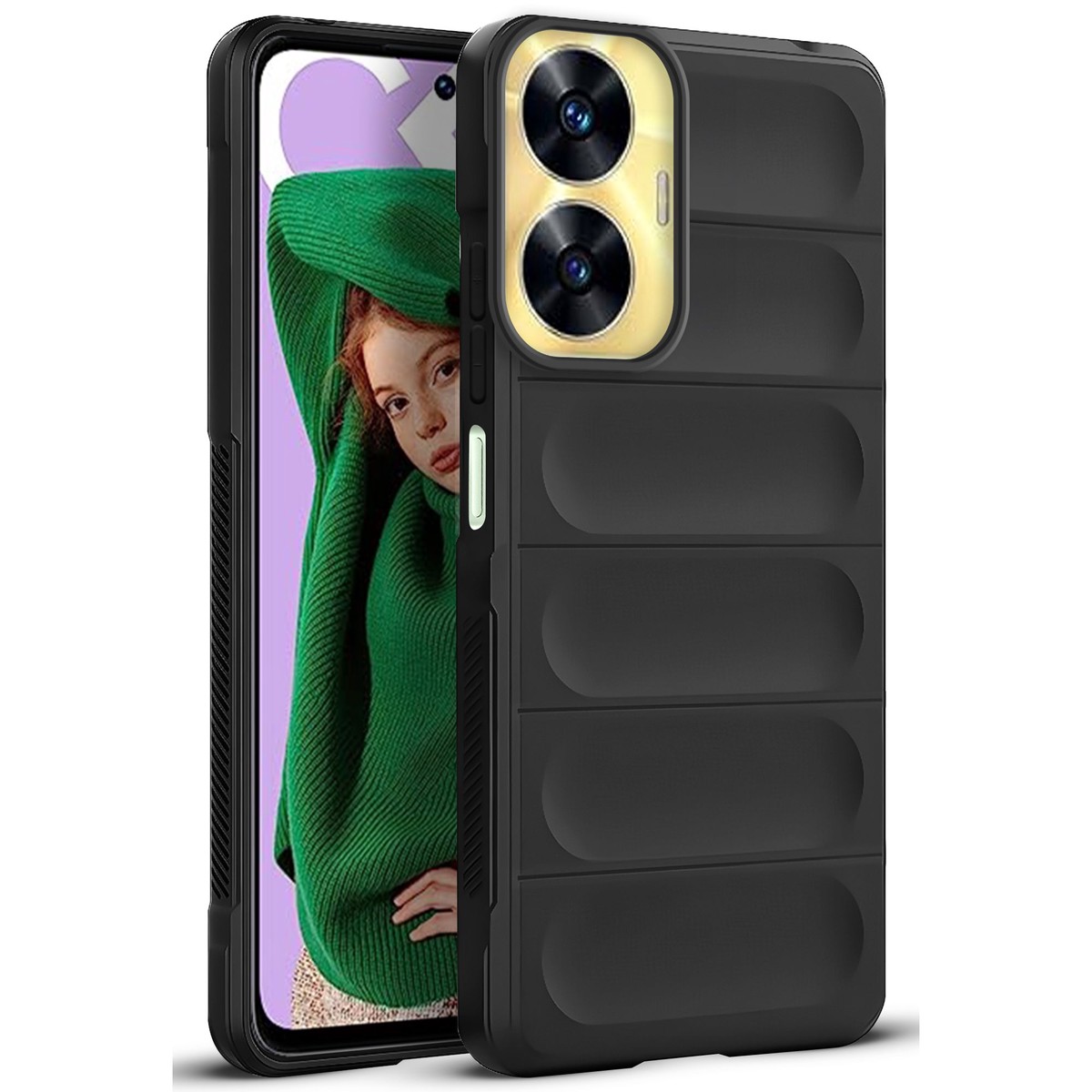 Soft Silicone Comfort Grip Back Cover Case For Realme C55